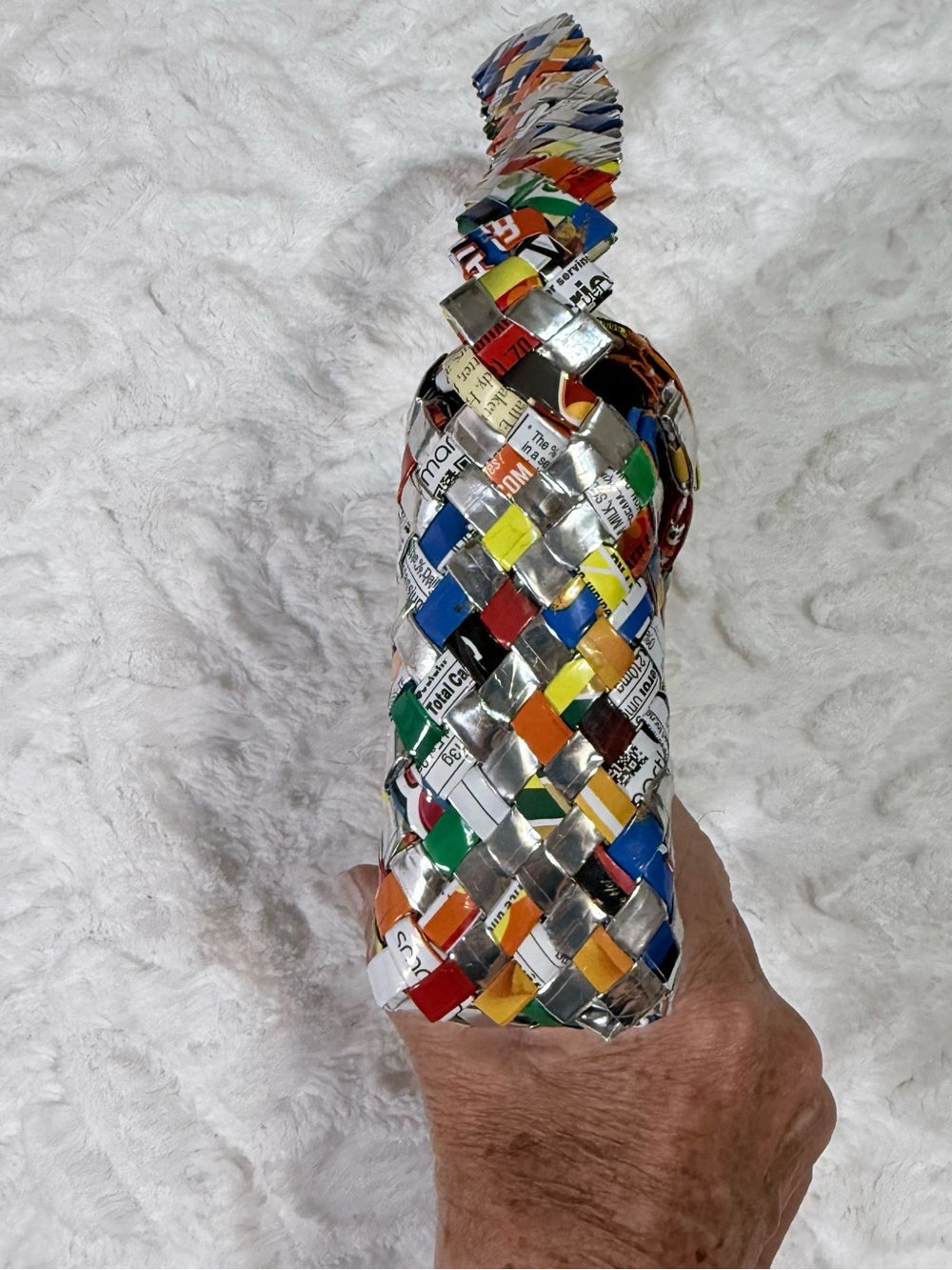 Source Unknown Multicolor Woven Shoulder Bag with Silver Accents - Picture 7 of 12